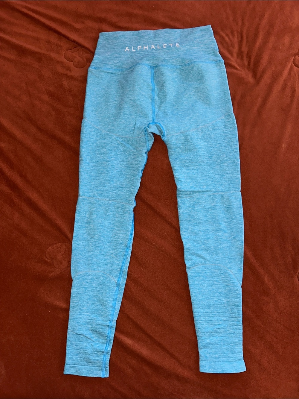 Alphalete Sky Blue Seamless High-Rise Leggings